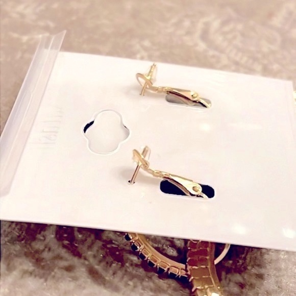 Brand New Natasha Round Red Rhinestone Sparkly Drop Earrings Valentine’s Day - Picture 15 of 16